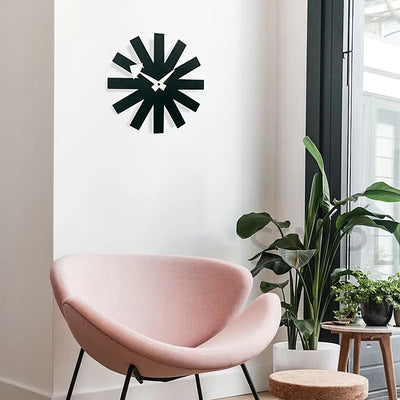 Scandinavian Nelson Startime Metal Wall Clock for Home Office Stylish Silent Decor